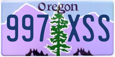 OR license plate 997XSS