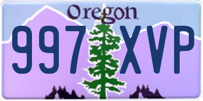 OR license plate 997XVP