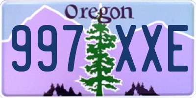 OR license plate 997XXE