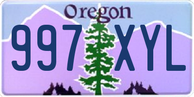 OR license plate 997XYL