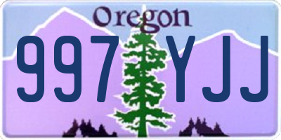 OR license plate 997YJJ