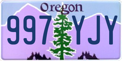 OR license plate 997YJY