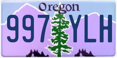 OR license plate 997YLH