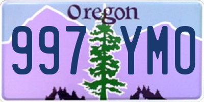 OR license plate 997YMO