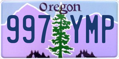 OR license plate 997YMP