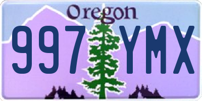 OR license plate 997YMX