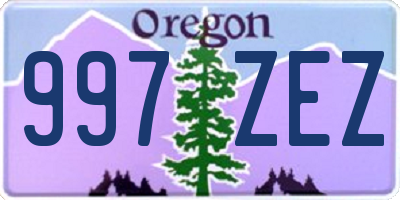 OR license plate 997ZEZ