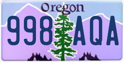 OR license plate 998AQA