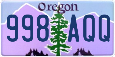 OR license plate 998AQQ