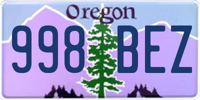 OR license plate 998BEZ