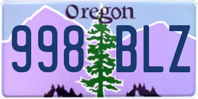 OR license plate 998BLZ