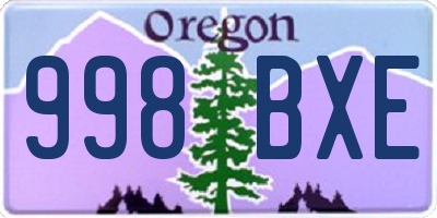 OR license plate 998BXE