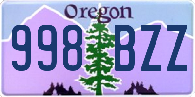 OR license plate 998BZZ