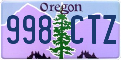 OR license plate 998CTZ