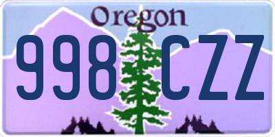 OR license plate 998CZZ