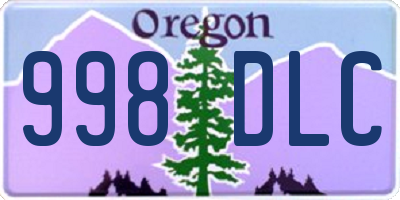 OR license plate 998DLC