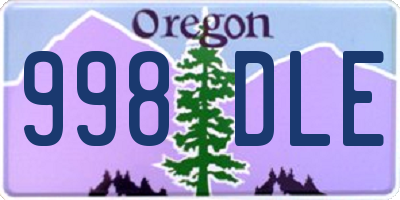 OR license plate 998DLE