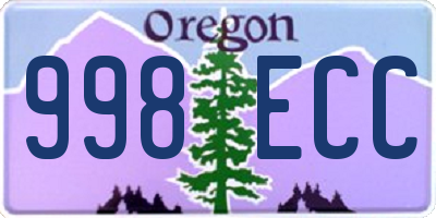 OR license plate 998ECC