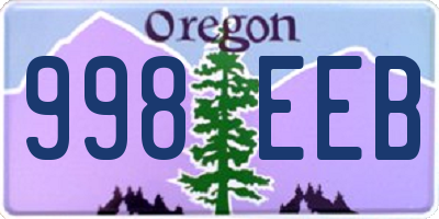 OR license plate 998EEB