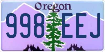 OR license plate 998EEJ