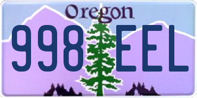 OR license plate 998EEL