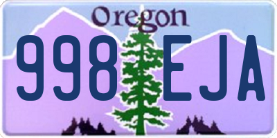 OR license plate 998EJA