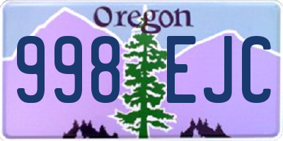OR license plate 998EJC
