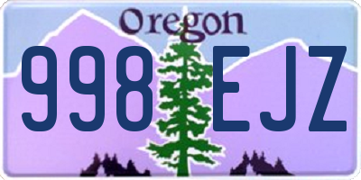 OR license plate 998EJZ