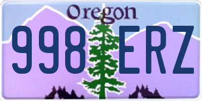 OR license plate 998ERZ