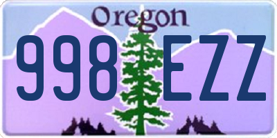 OR license plate 998EZZ
