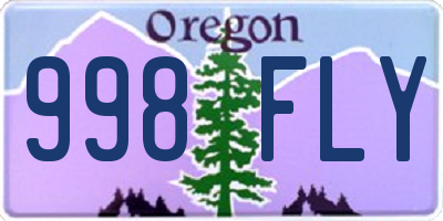 OR license plate 998FLY