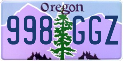 OR license plate 998GGZ