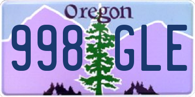 OR license plate 998GLE