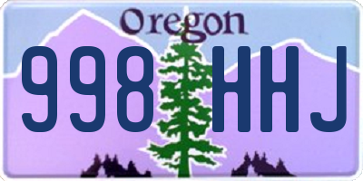 OR license plate 998HHJ