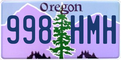 OR license plate 998HMH