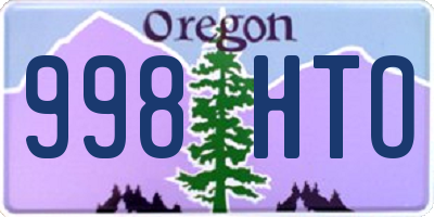 OR license plate 998HTO