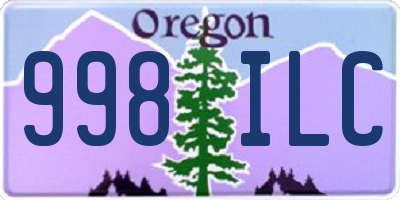 OR license plate 998ILC