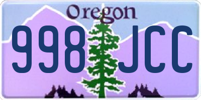 OR license plate 998JCC