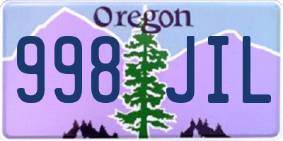 OR license plate 998JIL