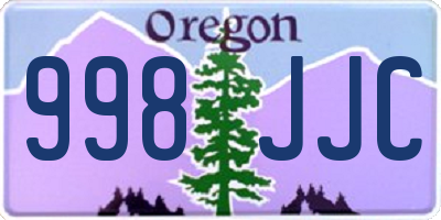 OR license plate 998JJC