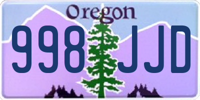 OR license plate 998JJD