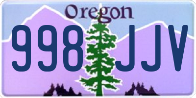 OR license plate 998JJV