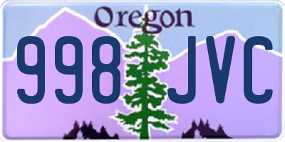 OR license plate 998JVC