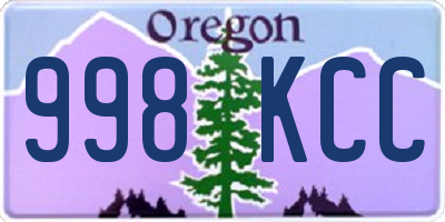 OR license plate 998KCC