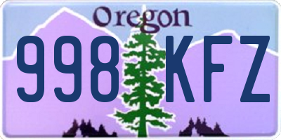 OR license plate 998KFZ