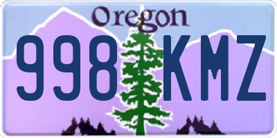 OR license plate 998KMZ