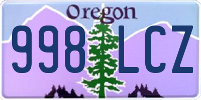 OR license plate 998LCZ