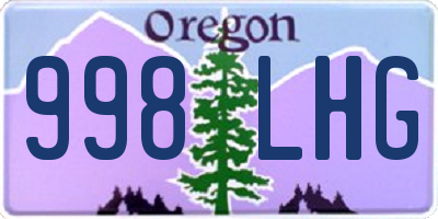 OR license plate 998LHG