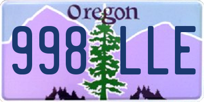 OR license plate 998LLE