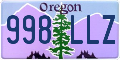 OR license plate 998LLZ